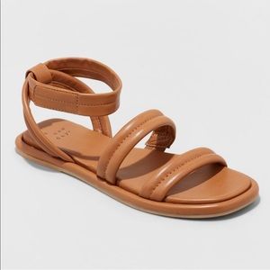 Target Cognac Sandals Size 8 NEW WITH TAGS
